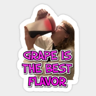 Grape Is The Best Flavor Sticker